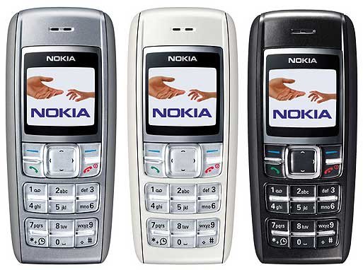 Nokia 1600 ilitolewa kwa rangi tatu tofauti