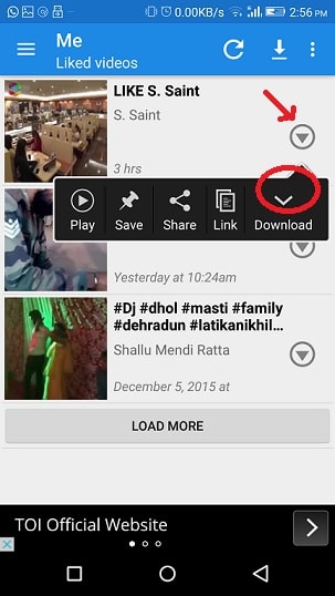 download-facebook-videos-in-android-device-download-icon