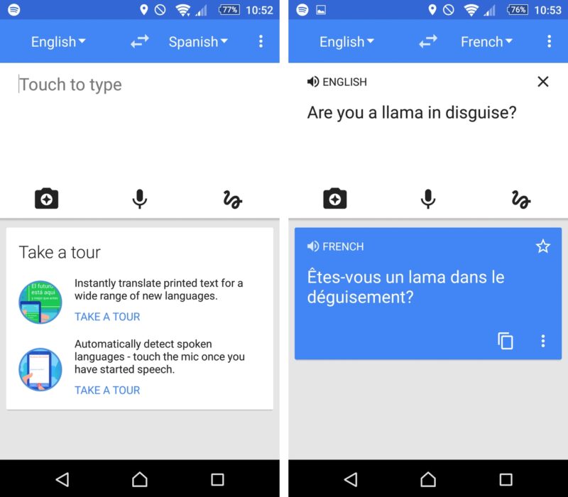 Google Translate -Tafsiri Zaidi Ya Lugha 29 Kwa Kutumia App Hii